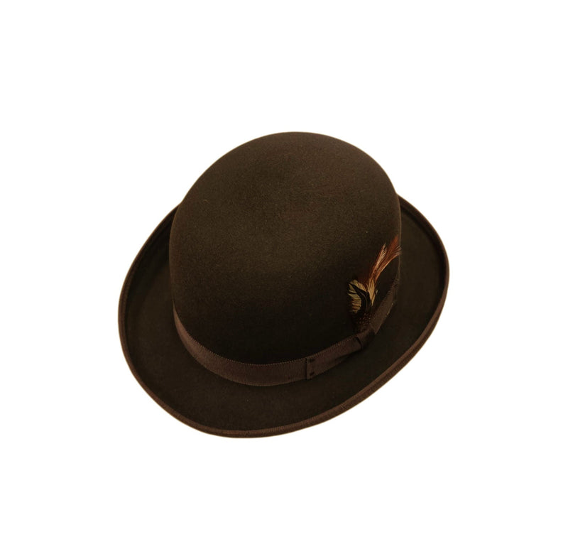 Bailey Derby Hat – Brown Wool Felt image 0