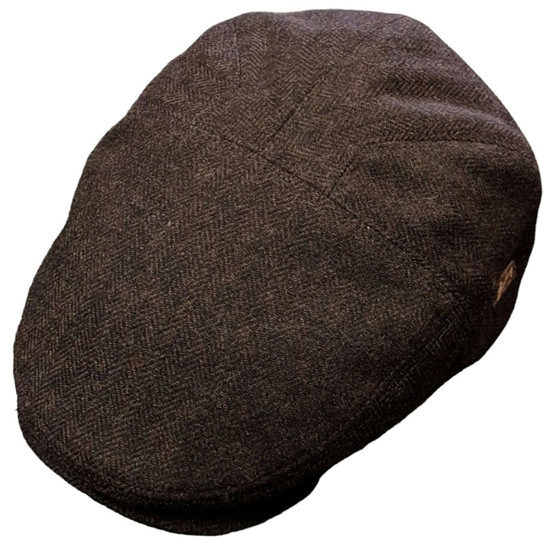Bailey Ormond Urban Duckbill Cap - Brown Herringbone image 3