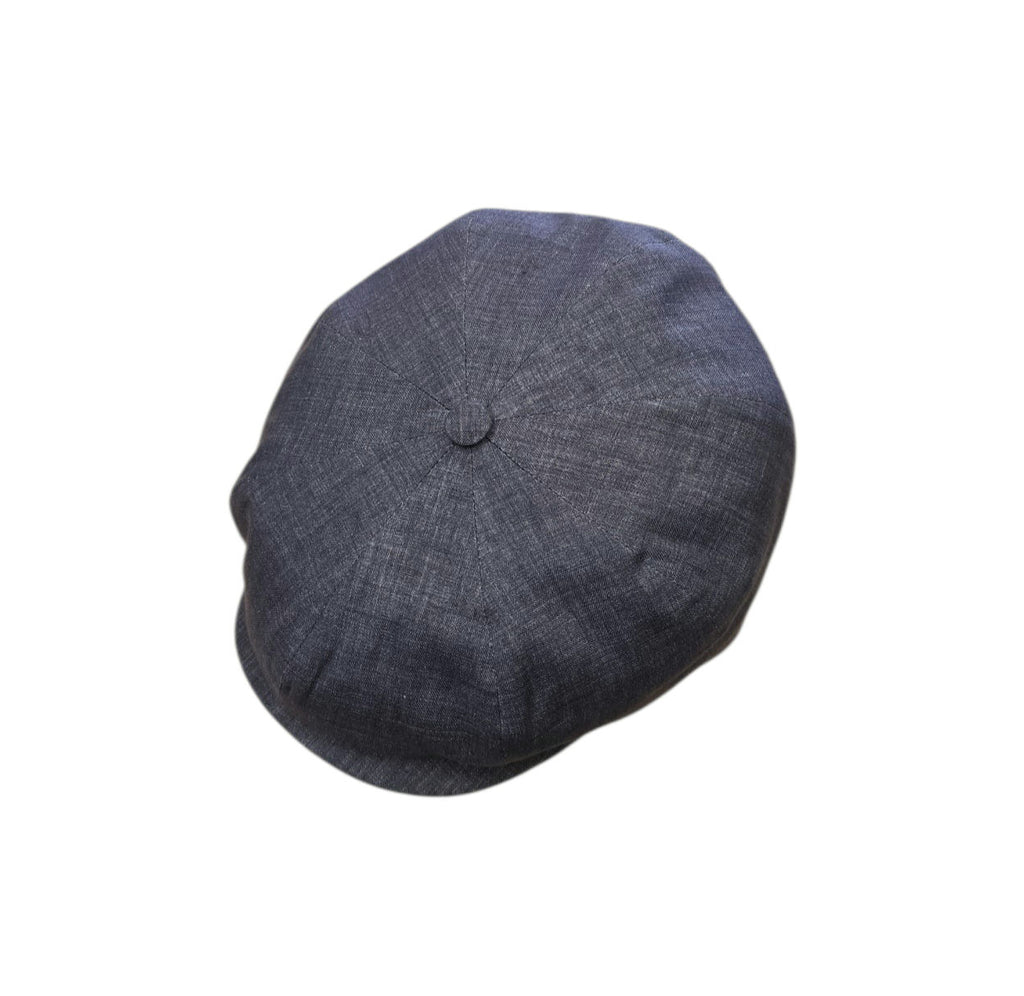 City Sport Fulham Urban Baker Boy Cap – Tonic Blue Linen image 0