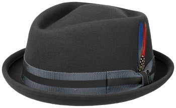 Stetson Kentaro Pork Pie Hat – Black Wool Felt image 0