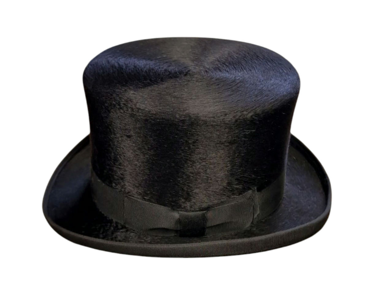 Olney Fur Felt Top Hat - Black image 2