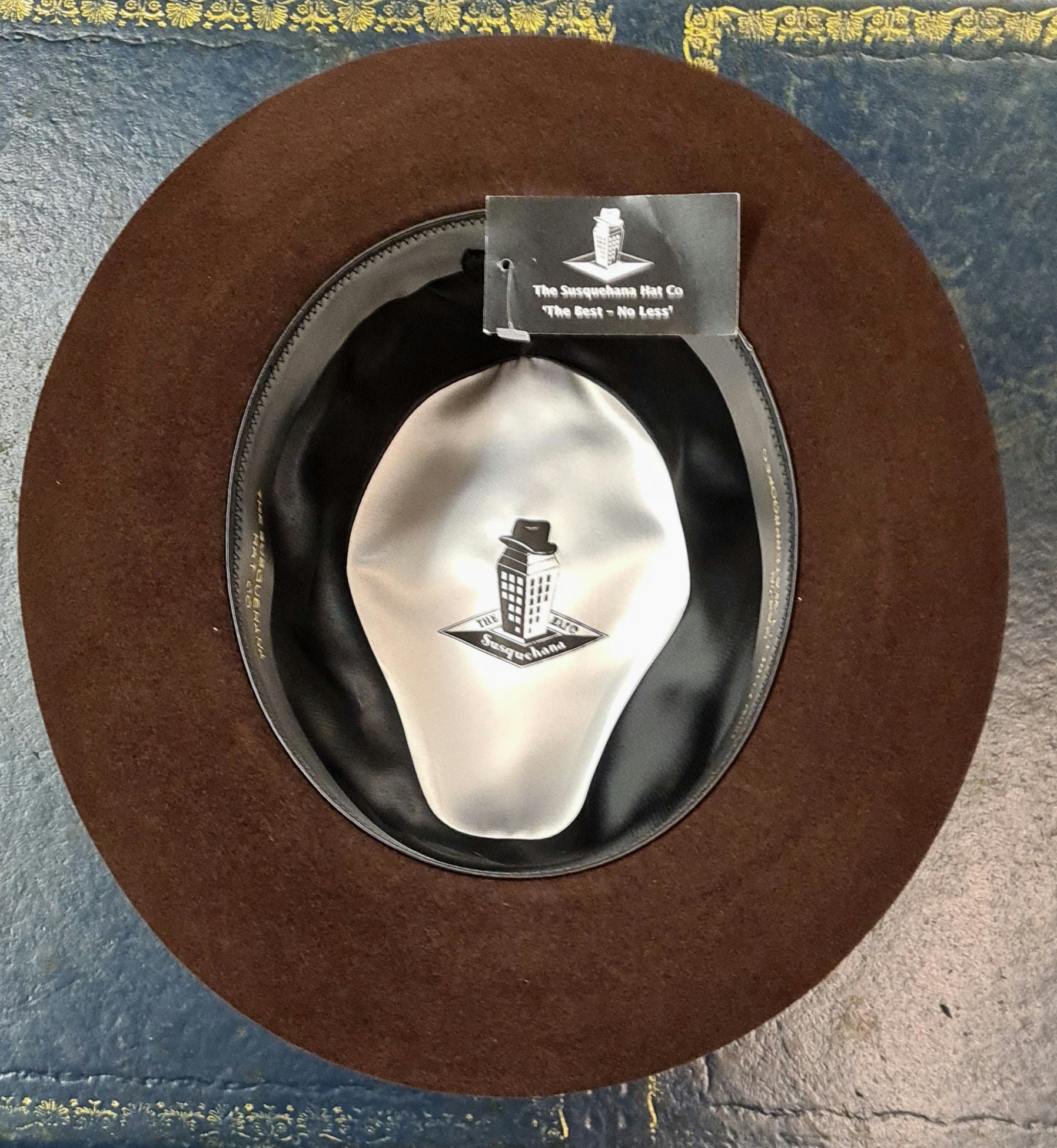 Susquehana Mason Classic Trilby Hat - Chocolate Luxury Feel image 1