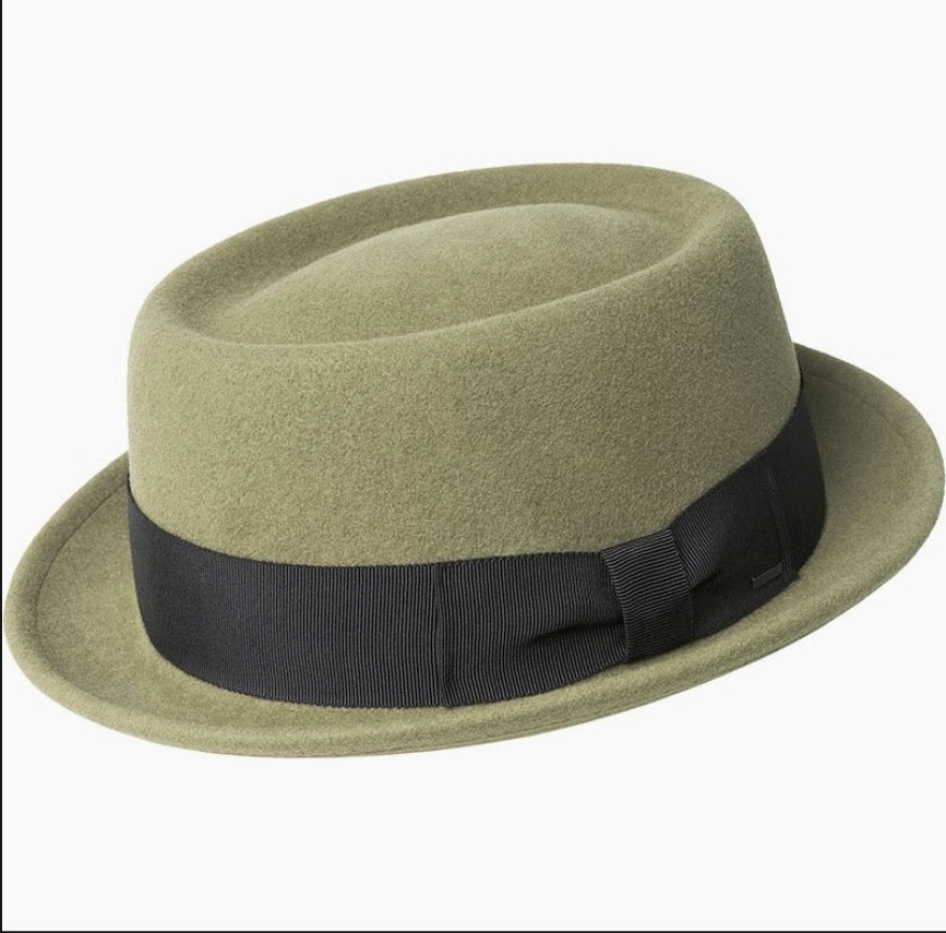 Bailey Darron Pork Pie Hat – Soft Khaki image 2