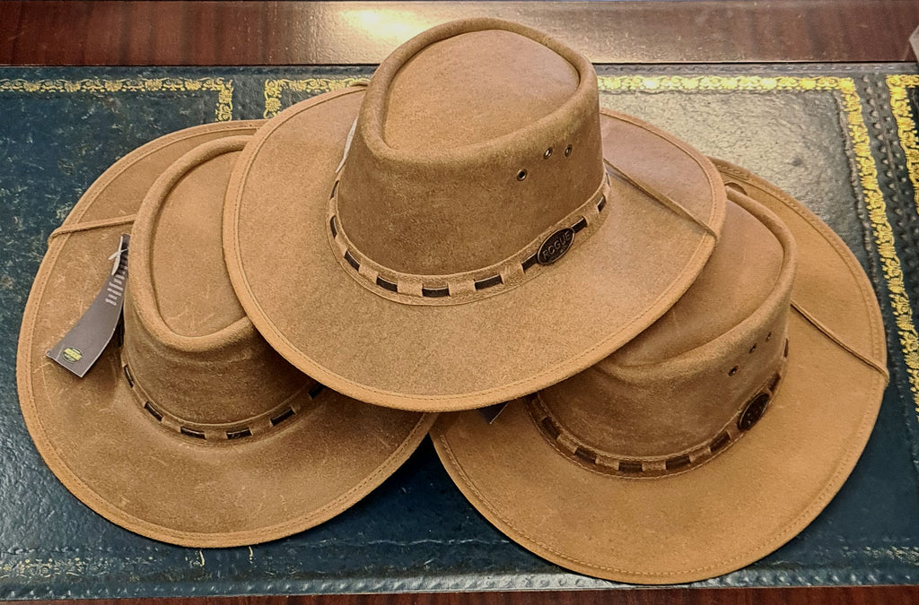 Rogue 110 Hat - Khaki Suede Full Grain Leather image 0
