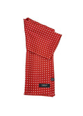 Pure Silk Full Length Scarf - Red Polka Dot image 0