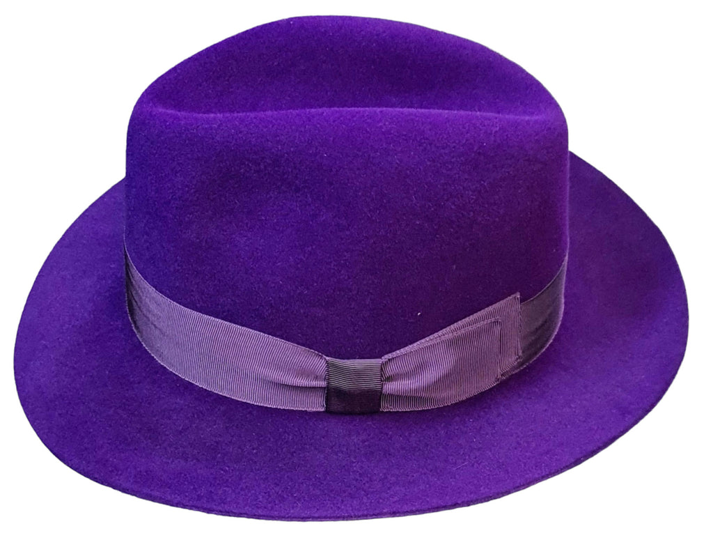 Susquehana/Gamble & Gunn Mason/Molton Classic Trilby - Purple Luxury Feel image 2