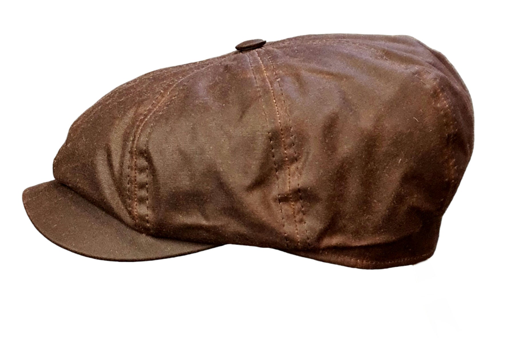 CCC Ltd/Herald and Heart Rutland Urban Baker Boy Cap - Brown Waxed Cotton image 2