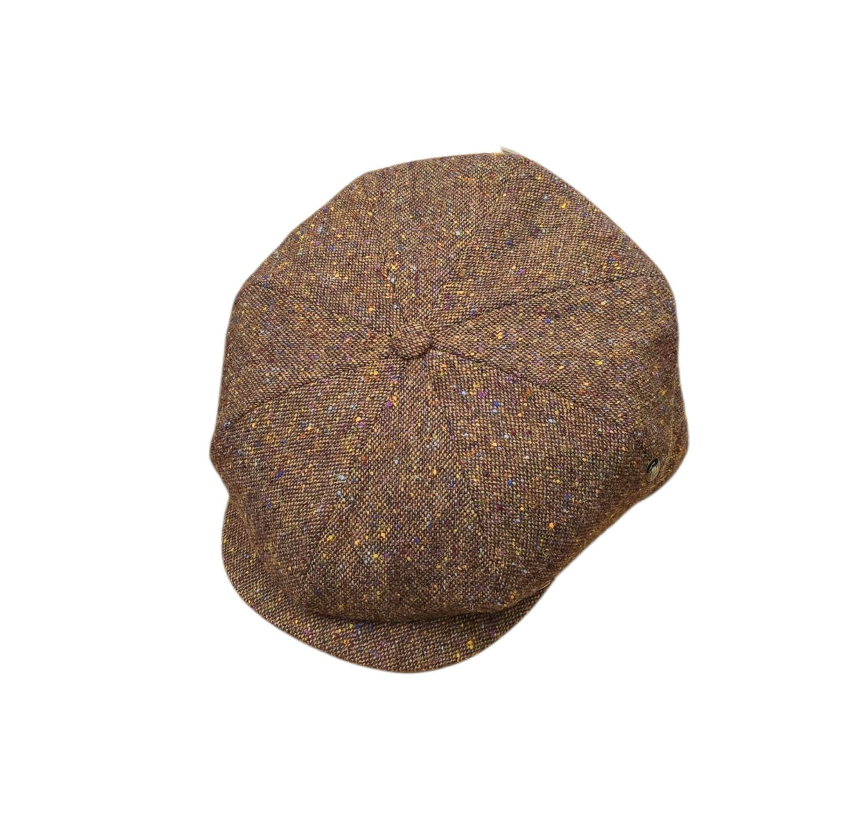 City Sport Fulham Urban Baker Boy Cap - Brown Salt n Pepper Donegal Tweed image 0