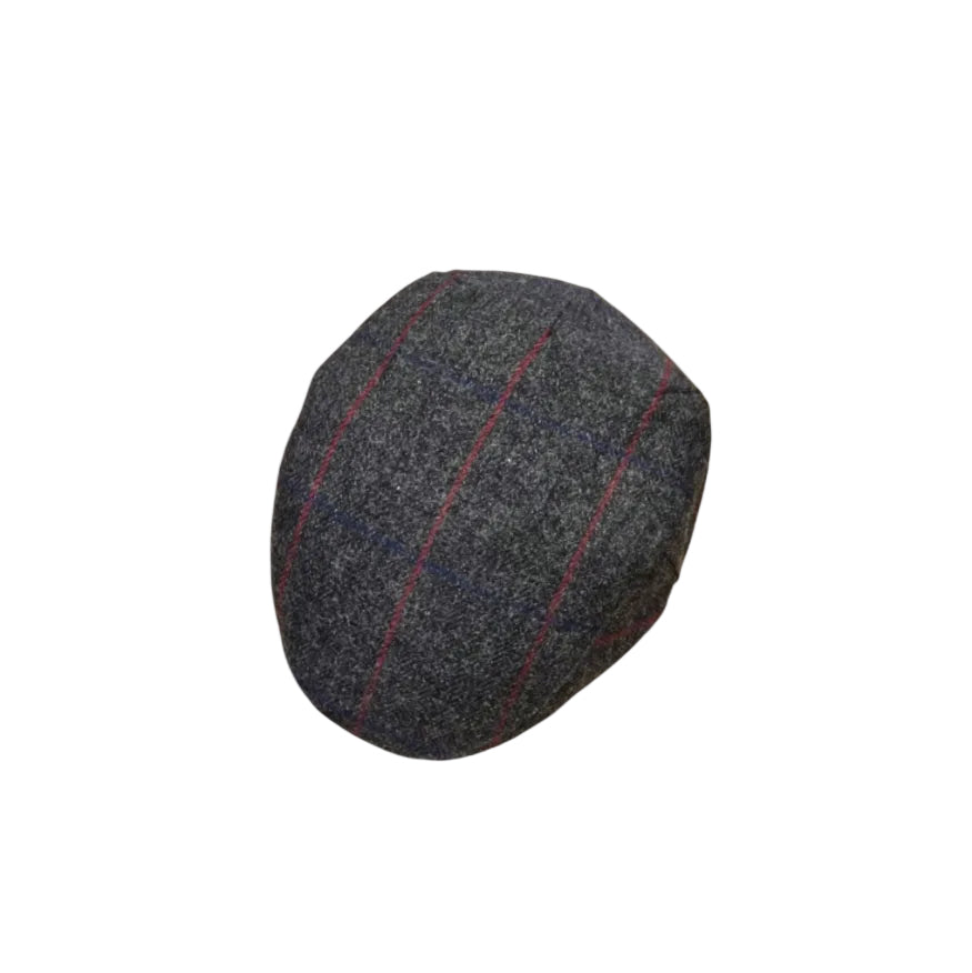 Failsworth Porelle Waterproof County Cap 538 – Grey/Red Panecheck Cheviot Wool image 3