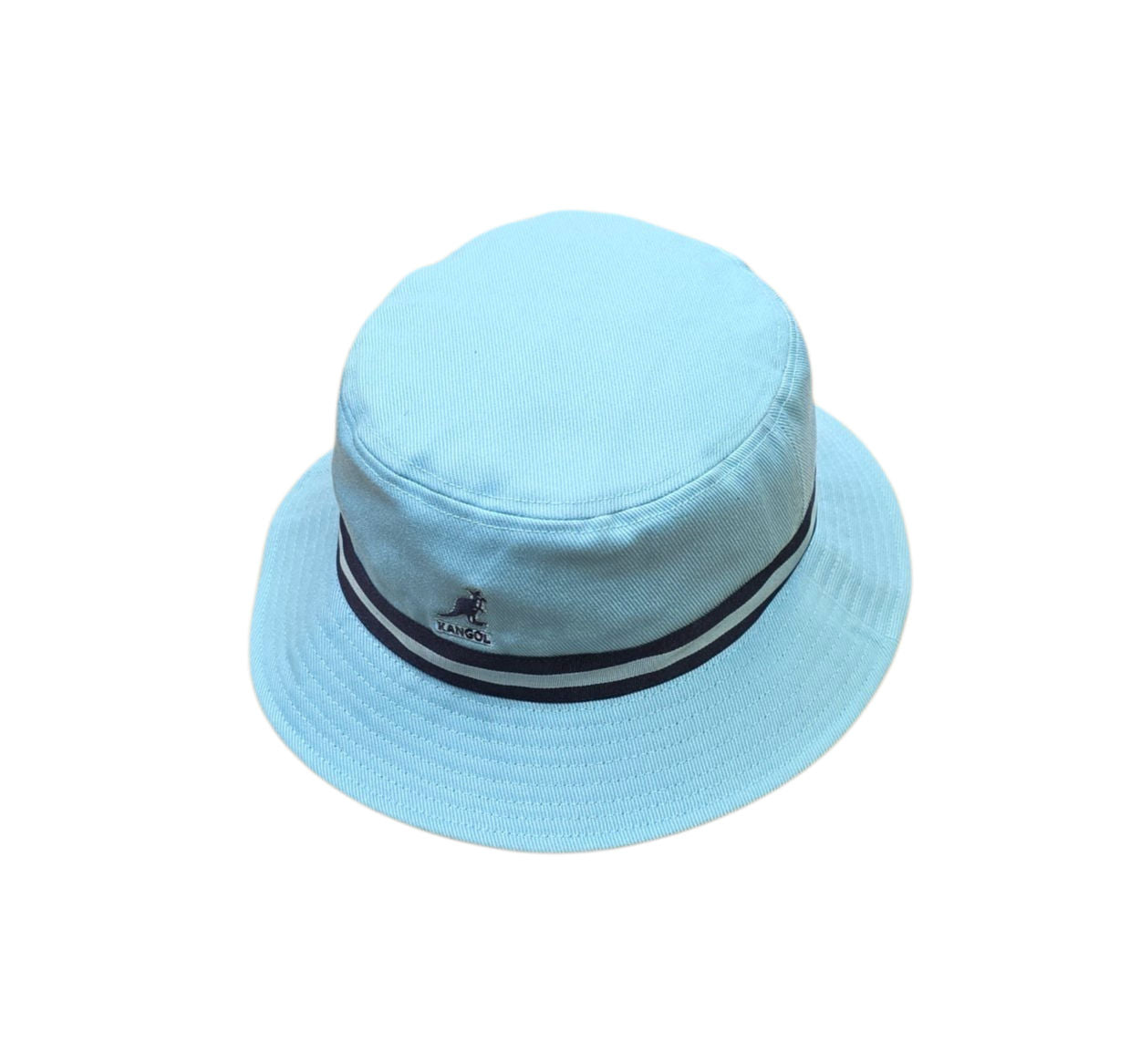 Kangol Striped Lahinch Bucket Hat – Light Blue image 0