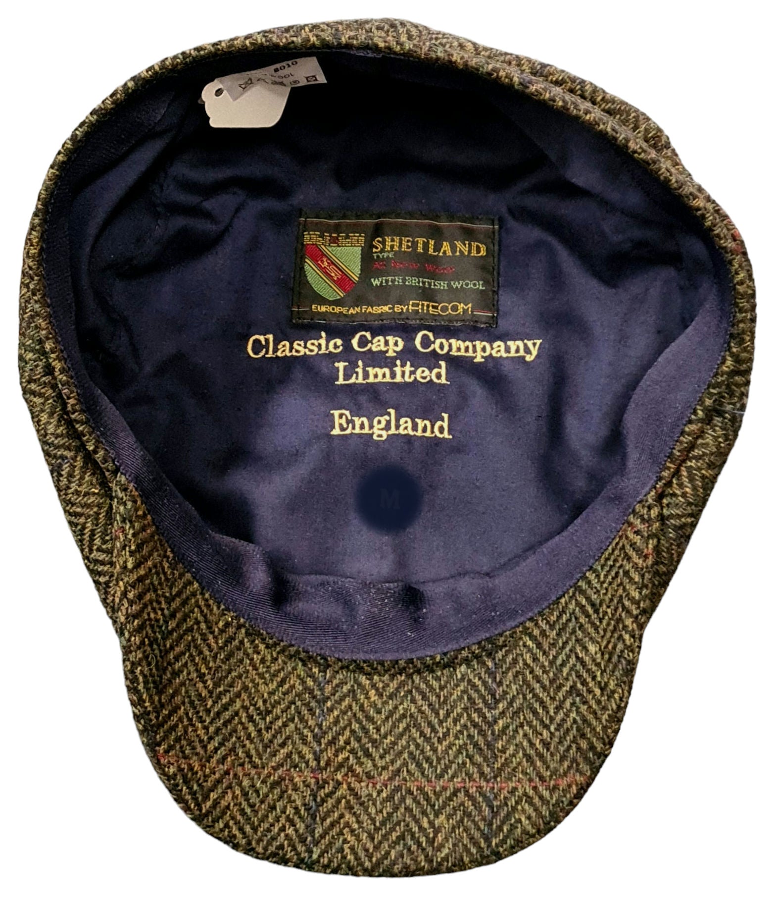 CCC Ltd Rutland Urban Baker Boy Cap - Green Herringbone Shetland Type image 1