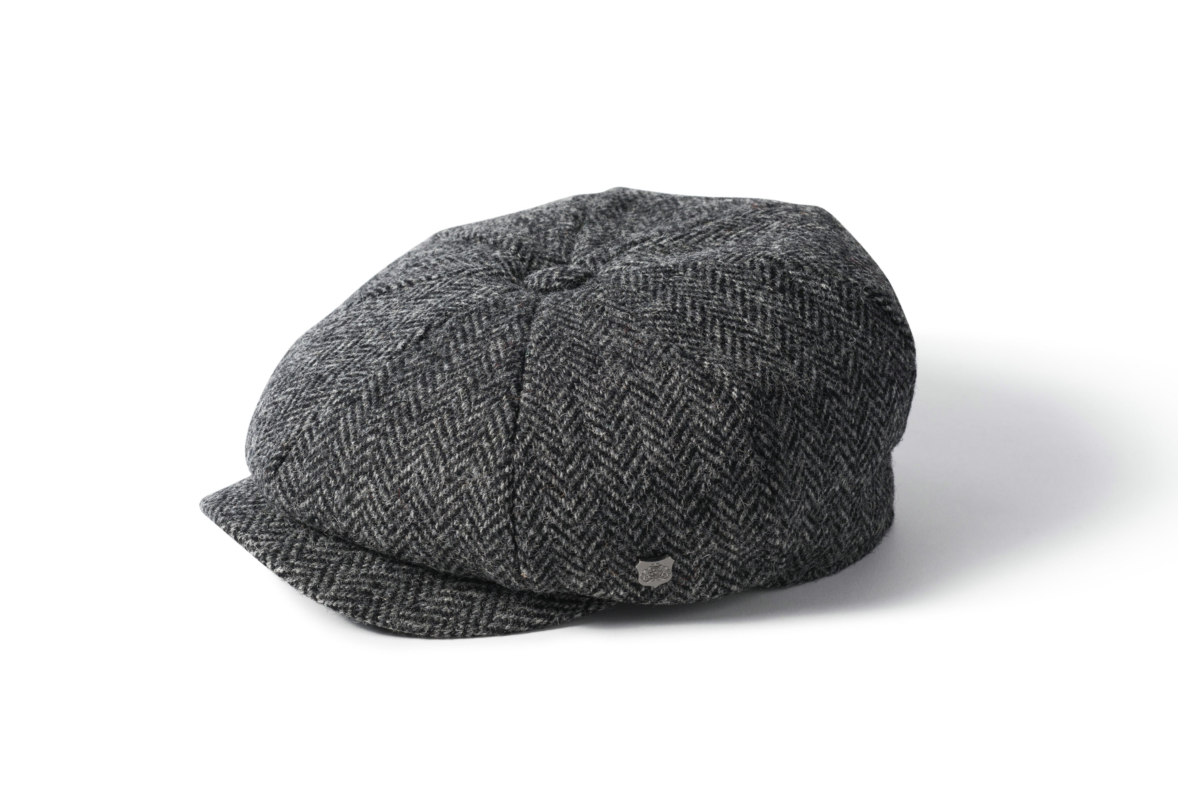 Failsworth Carloway 4615 Urban Baker Boy Cap - Grey Herringbone image 0