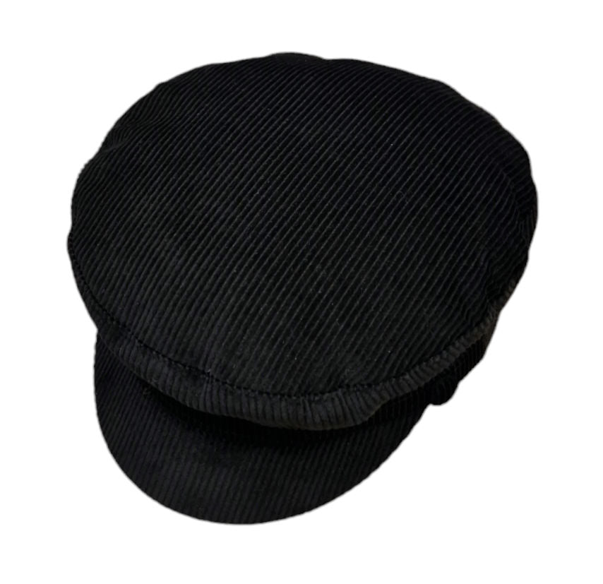 Failsworth Corduroy Mariner Cap – Black image 0