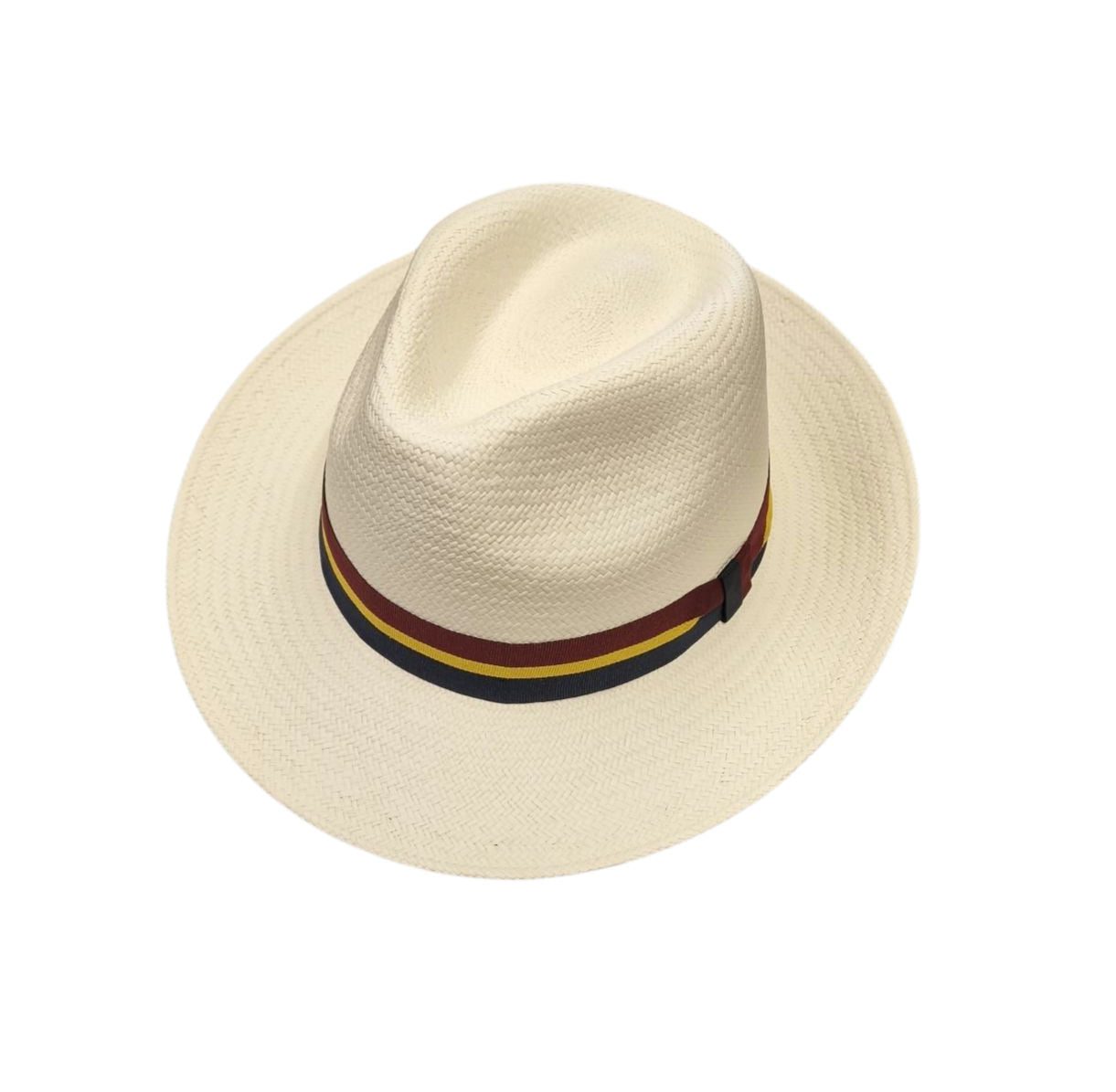 Failsworth Snap Brim Genuine Panama Hat - Navy Stripe image 0