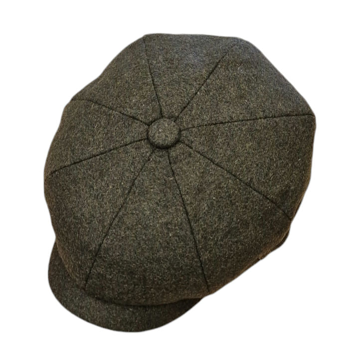 Failsworth Alfie Urban Baker Boy Cap – Loden Green Wool Melton image 2