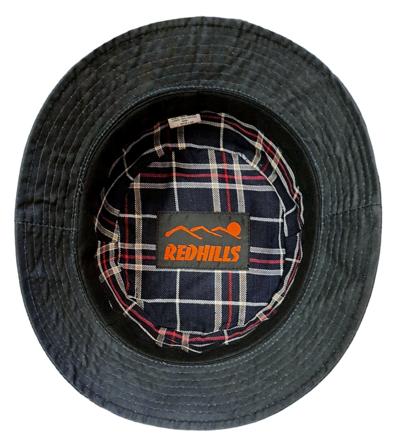 Waxed Cotton Waterproof Bucket Hat - Navy image 1