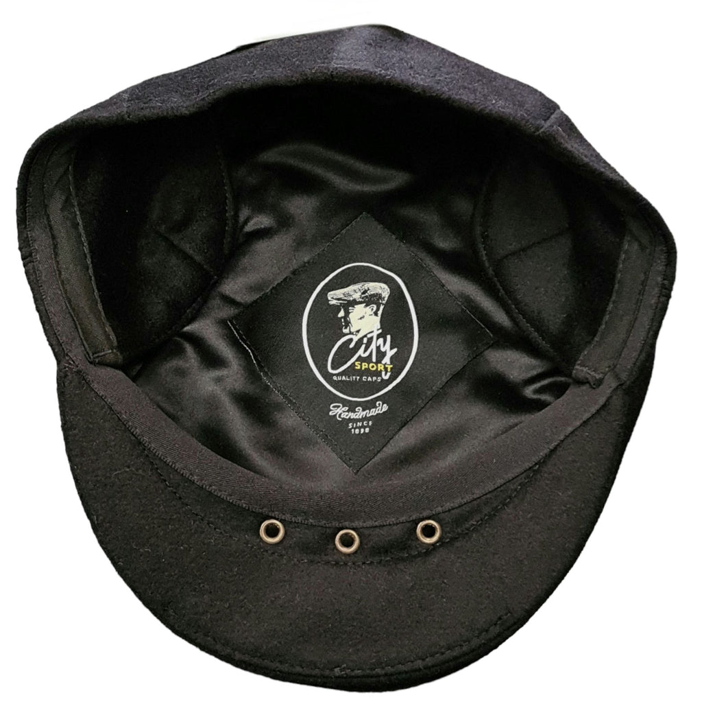 City Sport Loden Earflap Driving Cap - Black image 1