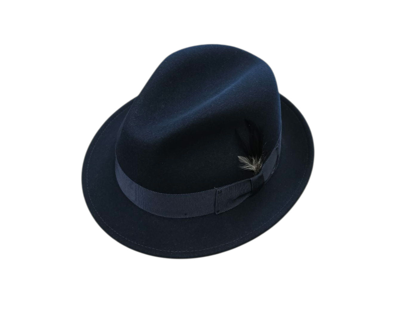 Bailey Tino Wool Felt Trilby – Navy image 0