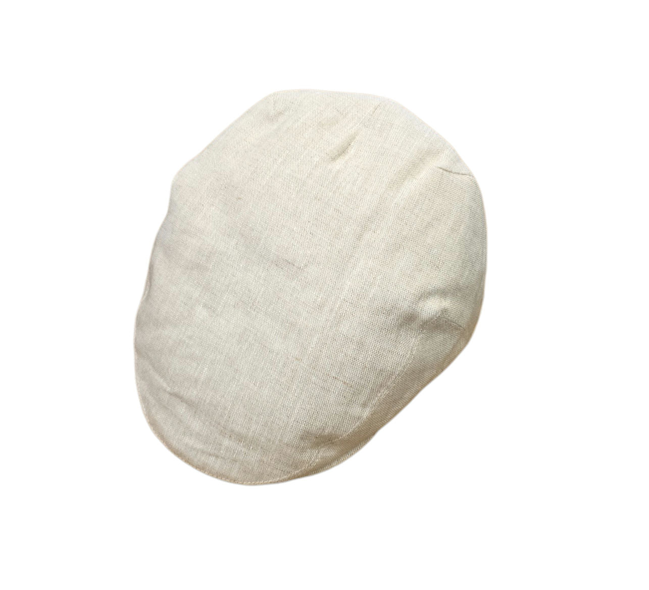 Failsworth Cheesecutter Linen Flat Cap - Natural image 0
