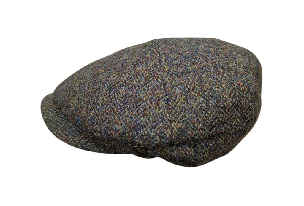 Failsworth Carloway 2016 Urban Baker Boy Cap - Green Herringbone Harris Tweed image 2