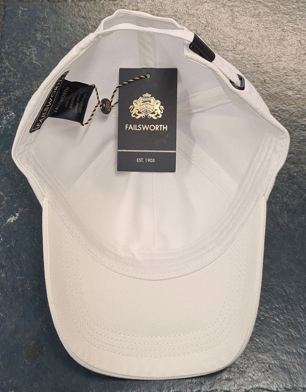 Failsworth Cotton Baseball Cap - White image 2
