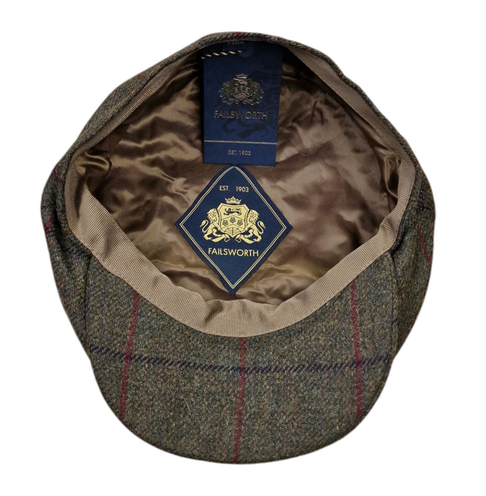 Failsworth Bond Oversized County Manor 517 Cap – Lovat Panecheck image 1