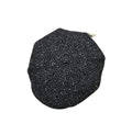 City Sport Oversized Baker Boy Cap - Charcoal Herringbone Donegal Tweed image 0