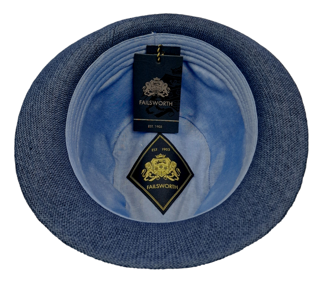 Failsworth Paperstraw Trilby – Navy image 1