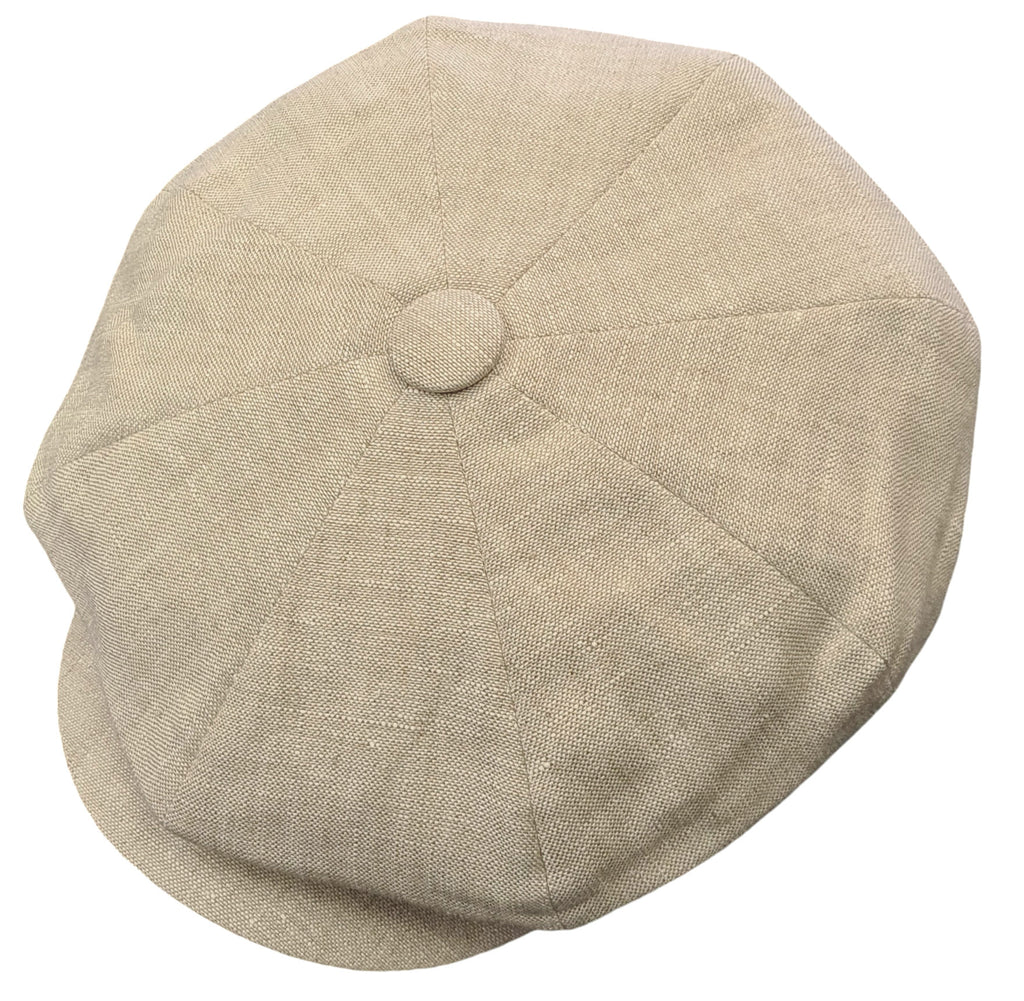 City Sport Classic Baker Boy 11" Leyton Cap Linen – Natural image 0