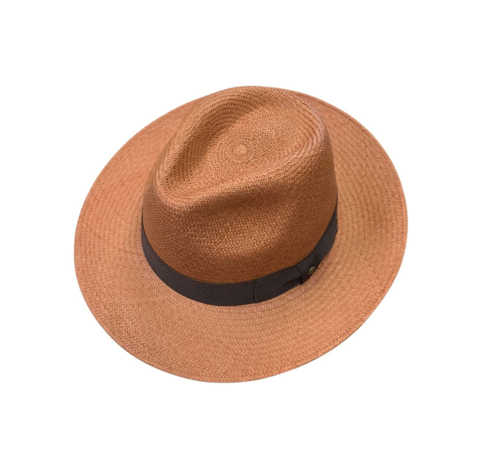 Failsworth Genuine Panama Fedora Hat – Tobacco with Brown Band image 0