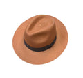 Failsworth Genuine Panama Fedora Hat – Tobacco with Brown Band image 0