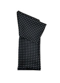 Pure Silk Full Length Scarf - Black Polka Dot image 0