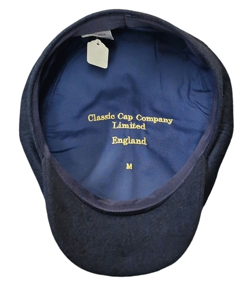 CCC Ltd/Herald & Heart Rutland Urban Baker Boy Cap- Navy Blue Cashmere Blend image 1