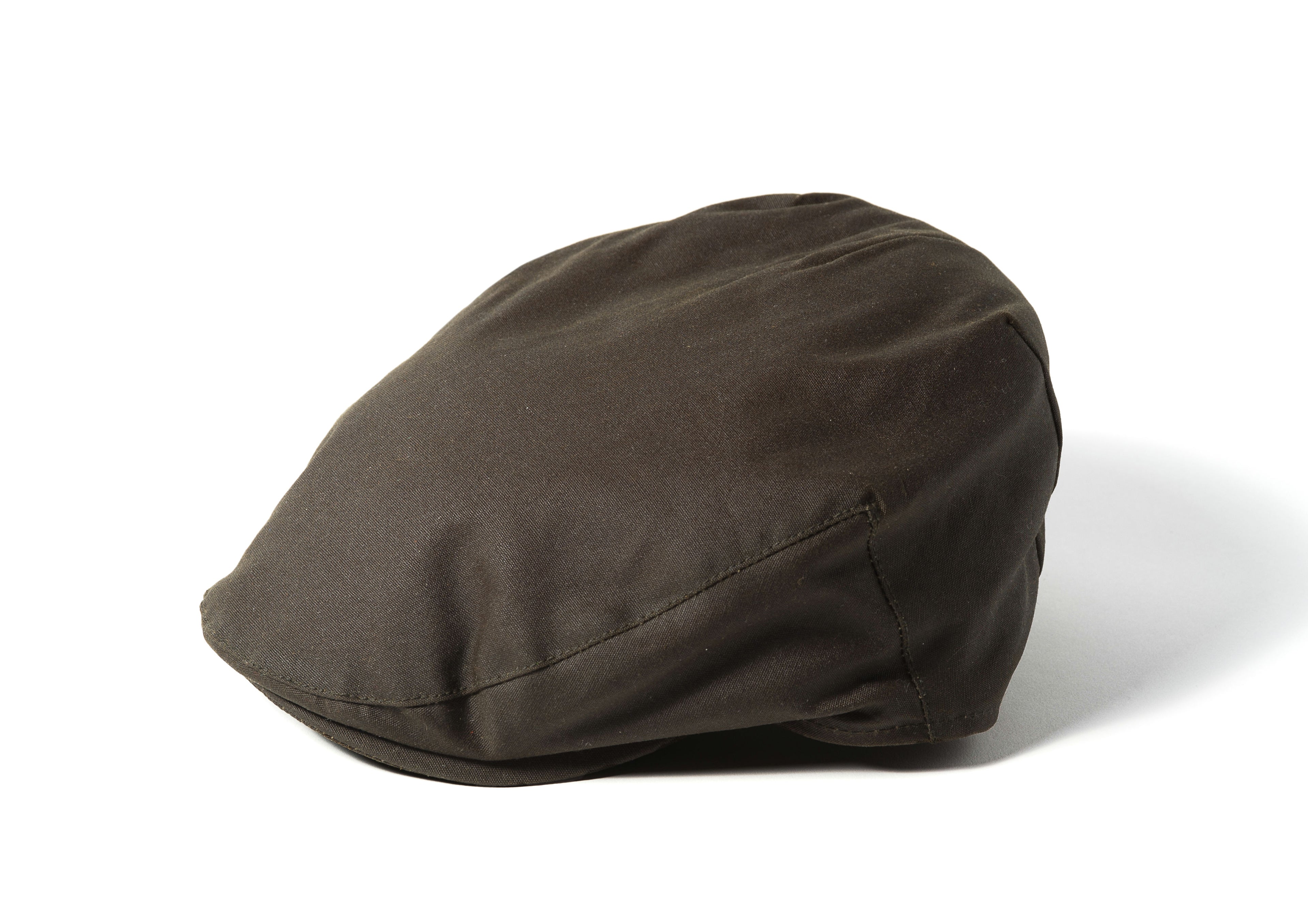Failsworth Waxed Cotton Waterproof Flat Cap - Olive image 0