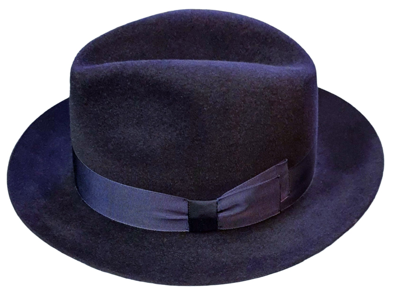 Susquehana/Gamble & Gunn Mason/Molton Classic Trilby Hat - Navy Luxury Feel image 4