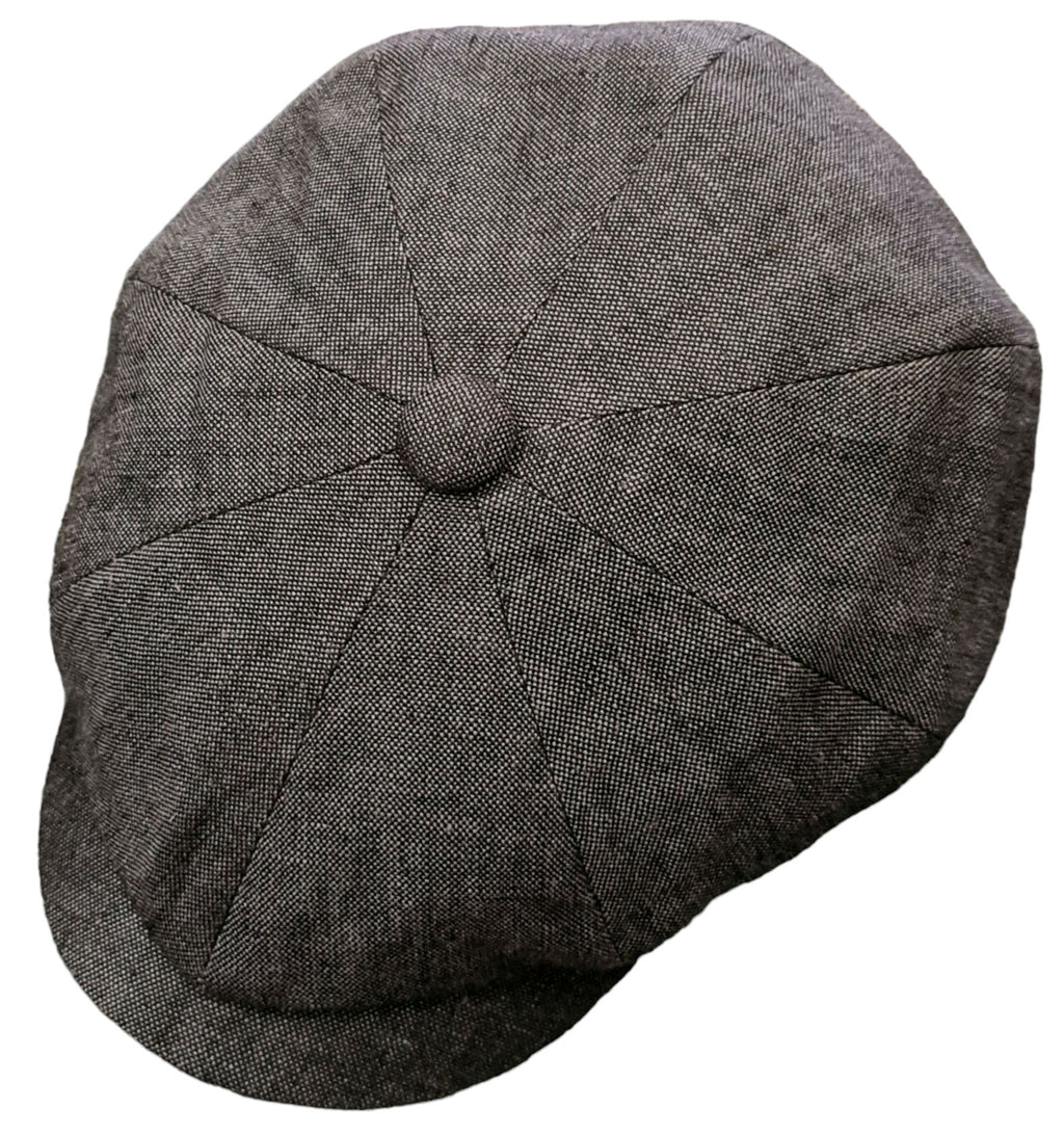 Failsworth Alfie Linen Urban Baker Boy Cap – Grey image 0