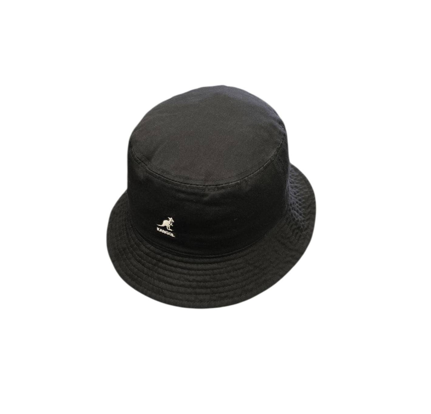 Kangol Washed Bucket Hat – Black image 0