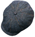 CCC Ltd Rutland Urban Baker Boy Cap – Blue Herringbone Shetland Type image 0