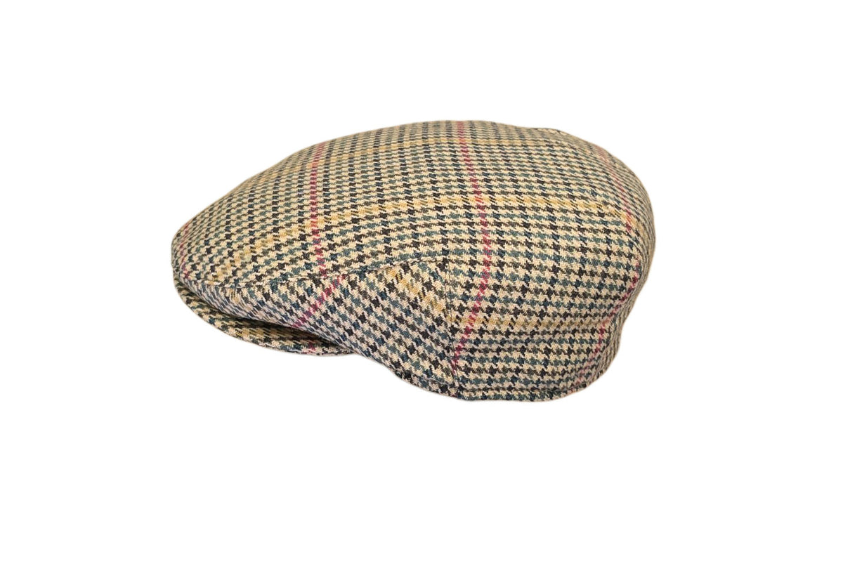 Failsworth London Cheesecutter 167 – Classic Fawn Check Wool Mix Flat Cap image 2