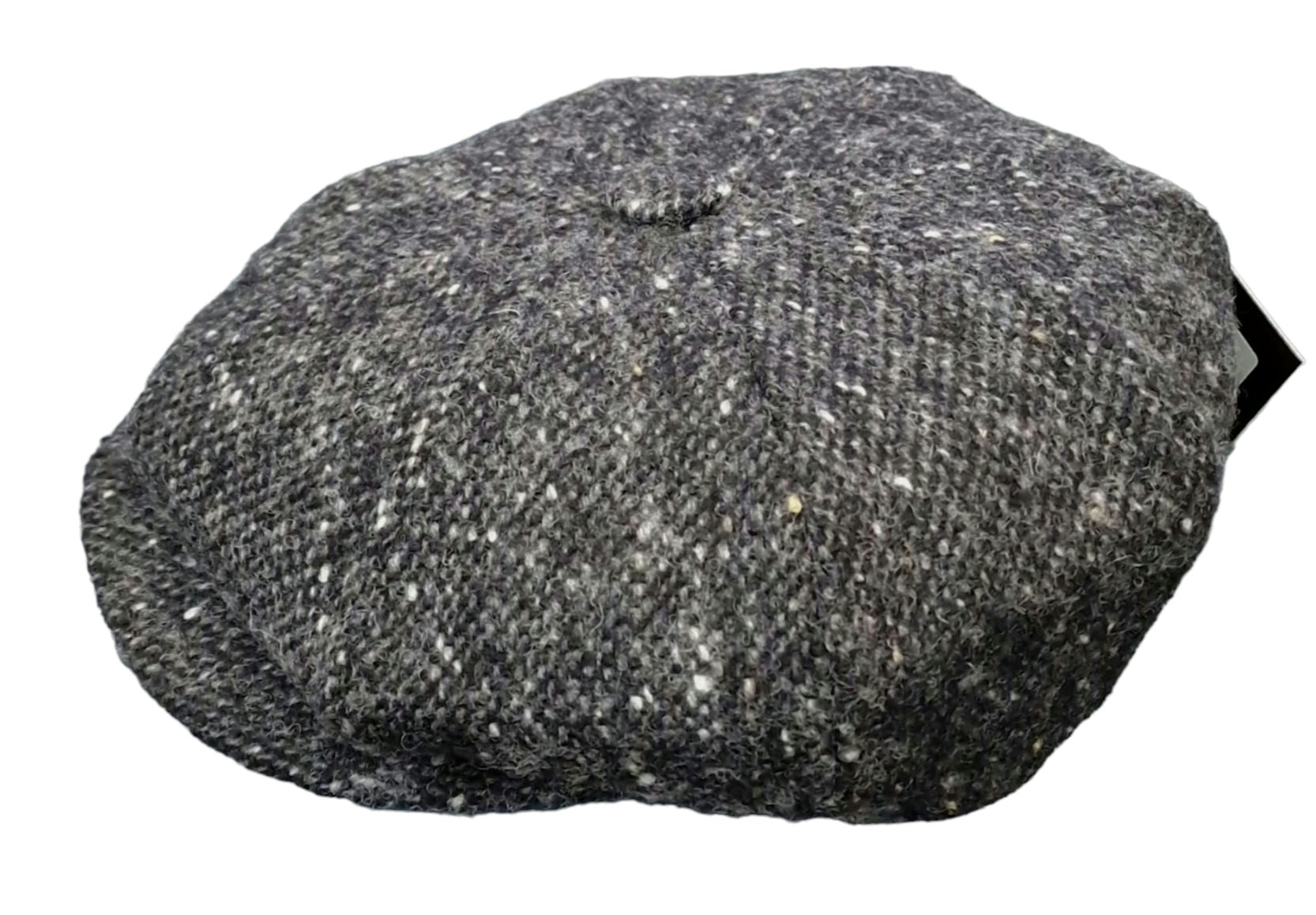 City Sport Leyton Baker Boy Cap - Charcoal Salt n Pepper Donegal Tweed image 2