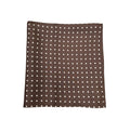 Pure Silk Polka Dot Hankie – Brown image 0