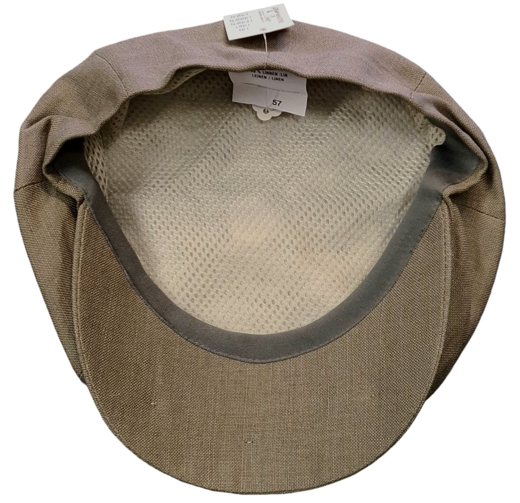 City Sport Classic Baker Boy 11" Leyton Cap Linen – Khaki Olive image 1