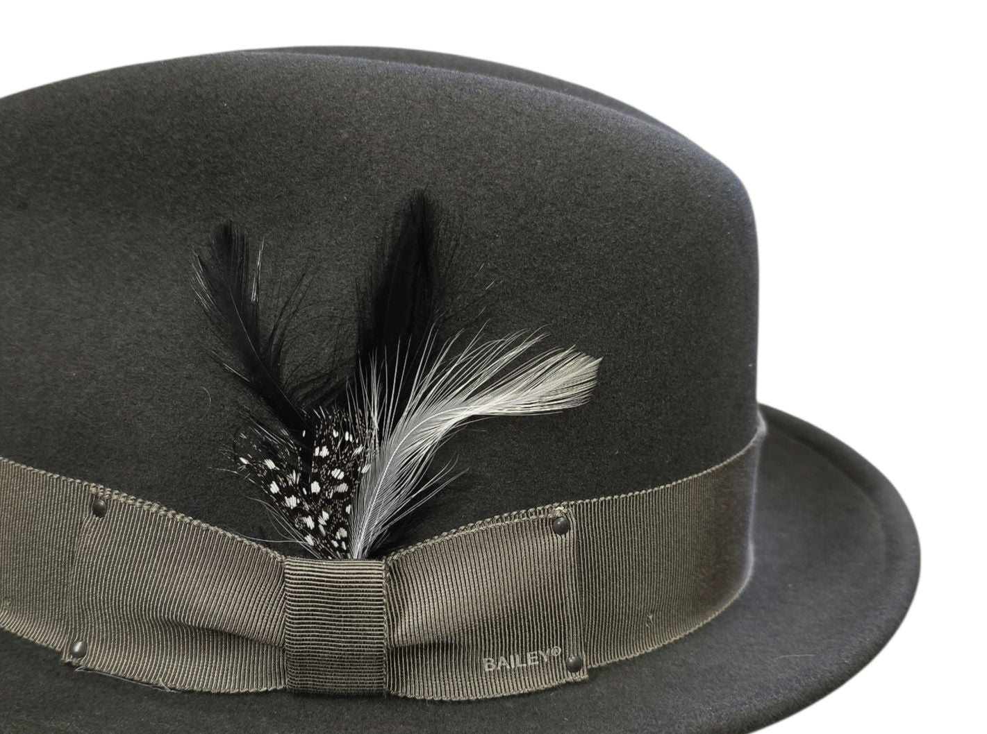 Bailey Tino Wool Felt Trilby – Basalt Grey image 3