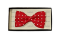 Pure Silk Ready Made Bow Tie - Red Polka Dot image 0