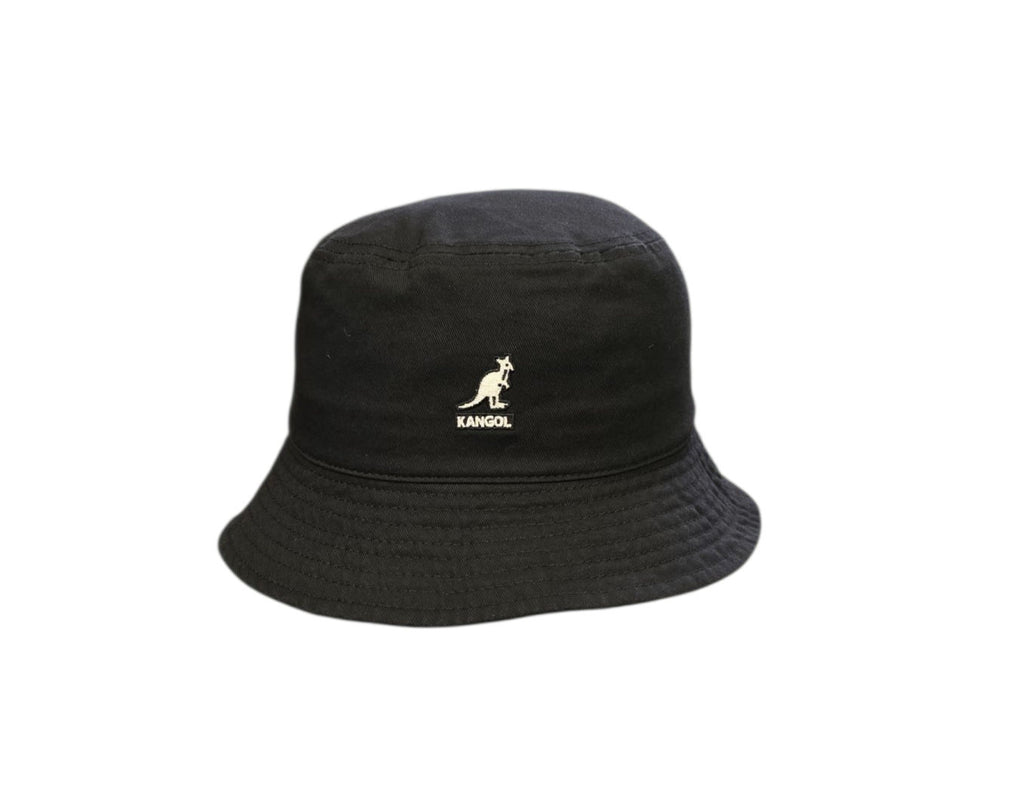 Kangol Washed Bucket Hat – Black image 1