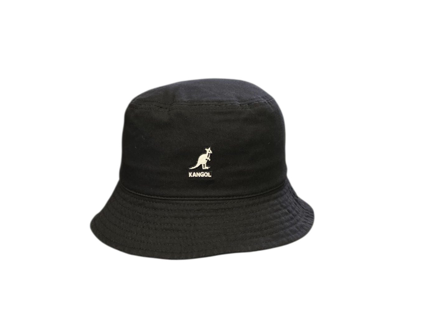 Kangol Washed Bucket Hat – Black image 1