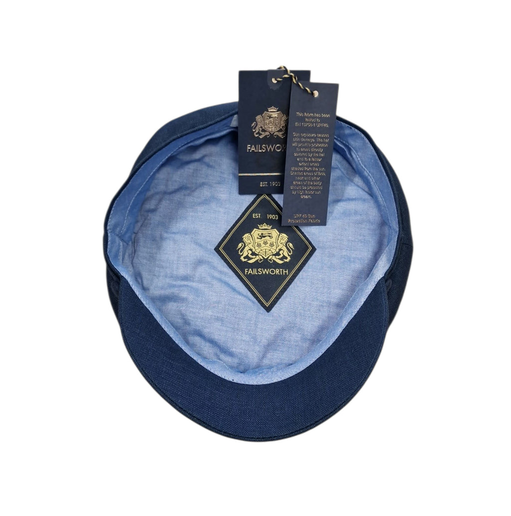 Failsworth Linen Mariner Cap – Navy image 2