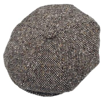 Olney Redford Baker Boy Cap - Brown Salt n Pepper image 1