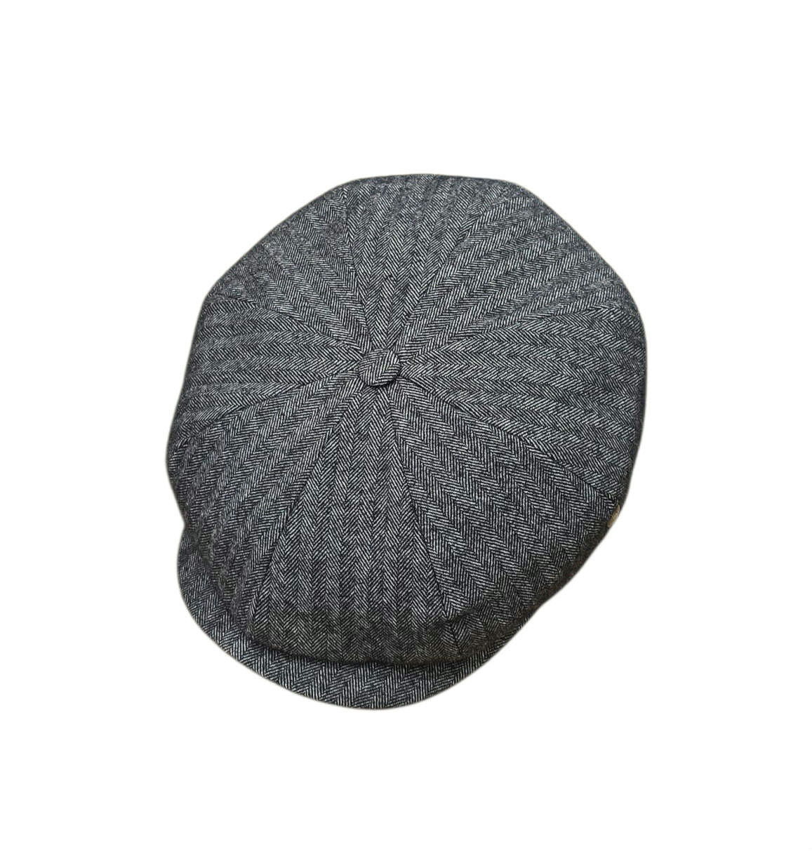 City Sport Fulham Urban Baker Boy Cap – Grey Herringbone image 0
