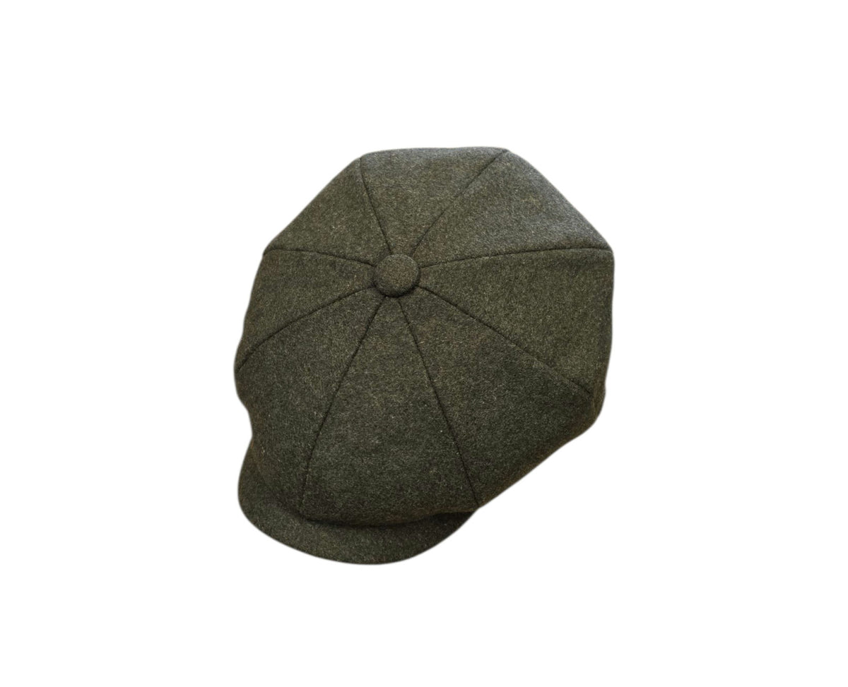 Failsworth Alfie Urban Baker Boy Cap – Loden Green Wool Melton image 0